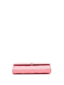 Christian Dior Caro Flap Wallet Cannage Quilt Calfskin Long (view 2)