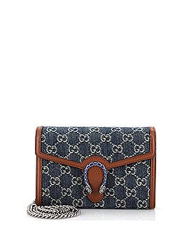Gucci Dionysus Chain Wallet GG Denim Small (view 1)