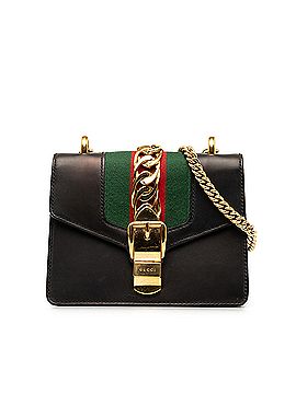 Gucci Mini Sylvie Leather Chain Crossbody Bag (view 1)