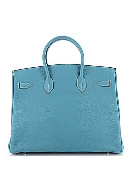 Hermès Birkin Handbag Blue Togo with Palladium Hardware 35 (view 2)