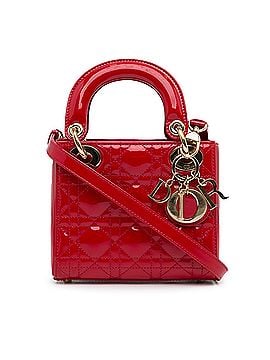 Dior Mini Patent Cannage Lady Dior (view 1)