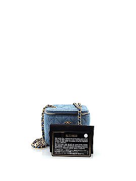 Chanel Pearl Crush Vanity Case with Chain Quilted Denim Mini (view 2)