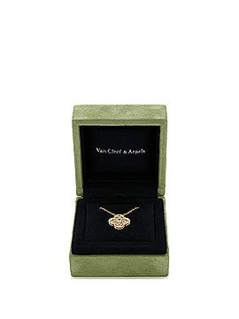 Van Cleef & Arpels Vintage Alhambra Pendant Necklace 18K Yellow Gold and Diamonds (view 2)
