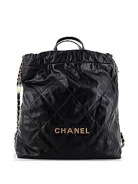 Chanel 22 Chain Backpack Quilted Calfskin Large (view 1)