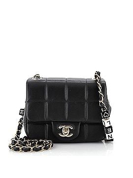 Chanel Monacoco Logo Blocks Square Flap Bag Quilted Lambskin with Resin Mini (view 1)