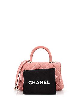 Chanel Coco Top Handle Bag Quilted Caviar Mini (view 2)