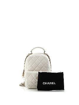 Chanel Classic CC Chain Pocket Backpack Quilted Caviar Mini (view 2)