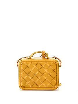 Chanel Filigree Vanity Case Quilted Lambskin with Chain Detail Small (view 2)