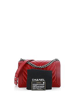 Chanel Boy Flap Bag Chevron Lambskin New Medium (view 2)