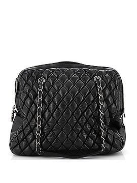 Chanel New Bubble Expandable Frame Zip Satchel Quilted Lambskin Large (view 1)