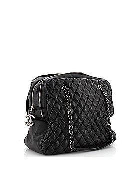 Chanel New Bubble Expandable Frame Zip Satchel Quilted Lambskin Large (view 2)