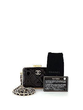 Chanel Box With Chain Quilted Patent Small (view 2)