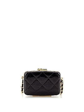 Chanel Box With Chain Quilted Patent Small (view 2)