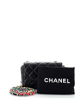 Chanel RIbbon Chain Flap Bag Quilted Lambskin Mini (view 2)