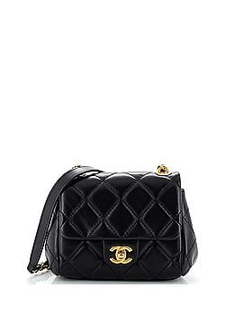 Chanel CC Square Chain Flap Bag Quilted Puffy Lambskin Mini (view 1)