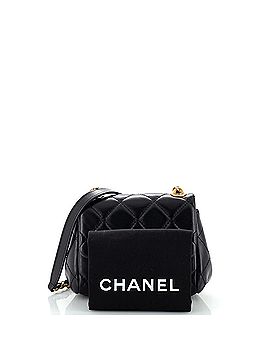 Chanel CC Square Chain Flap Bag Quilted Puffy Lambskin Mini (view 2)