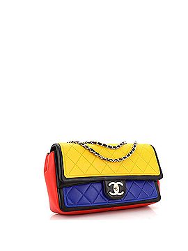 Chanel Graphic Flap Bag Quilted Calfskin Medium (view 2)