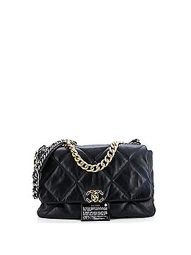 Chanel 19 Flap Bag Quilted Leather Maxi (view 2)