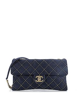 Chanel Metallic Stitch Flap Bag Quilted Leather Medium (view 1)