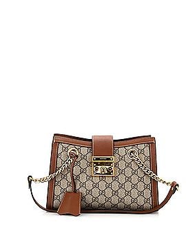 Gucci Padlock Chain Tote GG Coated Canvas Small (view 1)