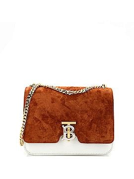 Burberry TB Flap Chain Bag Suede and Leather Medium (view 1)