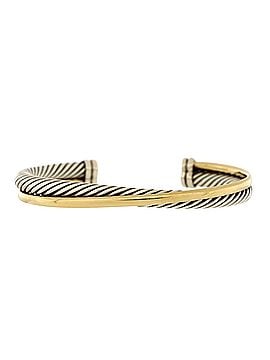 David Yurman Crossover Cuff Bracelet Sterling Silver and 18K Yellow Gold 5mm (view 1)