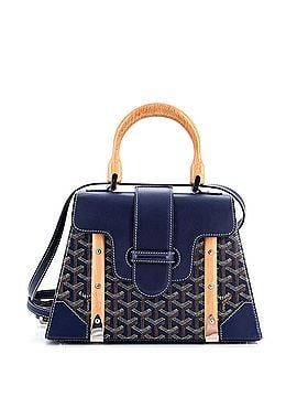 Goyard Saigon Top Handle Bag Coated Canvas with Leather PM (view 1)