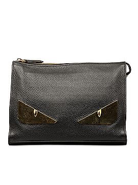 Fendi Monster Leather Clutch (view 1)