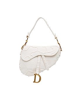 Dior Embroidered Canvas Camouflage Saddle (view 1)