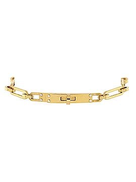 Hermès Kelly Chaine Bracelet 18K Yellow Gold with Diamonds Small (view 1)