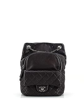 Chanel Drawstring CC Flap Backpack Quilted Lambskin Small (view 1)