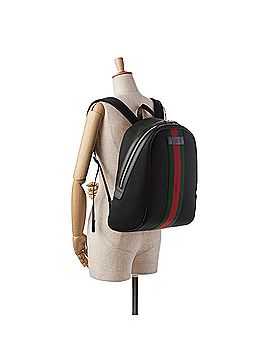 Gucci Techno Web Canvas Backpack (view 2)