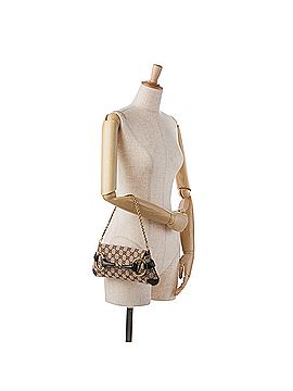 Gucci GG Canvas Horsebit Shoulder Bag (view 2)