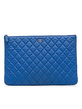 Chanel Quilted Caviar O Case Clutch (view 1)