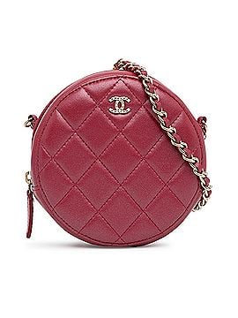 Chanel Quilted Lambskin Round Pearl Clutch with Chain (view 1)