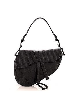 Christian Dior Saddle Handbag Oblique Embossed Calfskin Medium (view 1)