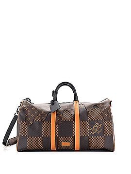 Louis Vuitton Nigo Keepall Bandouliere Bag Limited Edition Giant Damier and Monogram Canvas 50 (view 1)