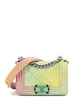Chanel Rainbow Boy Flap Bag Quilted Painted Caviar Mini (view 1)