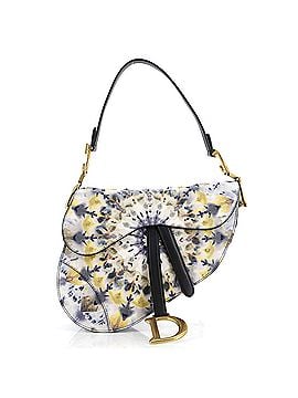 Christian Dior Saddle Handbag Beaded Embroidered KaleiDiorscopic Calfskin Medium (view 1)
