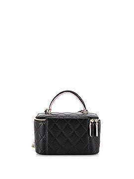 Chanel Classic Top Handle Vanity Case with Chain Quilted Lambskin Small (view 2)