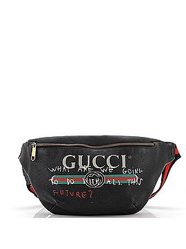 Gucci Logo Belt Bag Printed Leather Medium (view 1)
