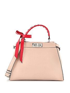 Fendi Peekaboo Bag Leather with Whipstitch Detail Regular (view 1)