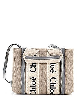 Chloé Woody Convertible Tote Canvas with Leather Mini (view 1)
