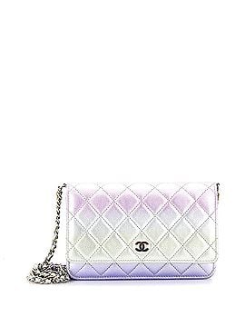 Chanel Wallet on Chain Quilted Gradient Metallic Calfskin with Gradient Hardware (view 1)