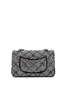 Chanel Classic Double Flap Bag Strass Embellished Beaded Quilted Satin Medium (view 2)