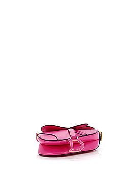 Christian Dior Saddle Handbag with Strap Leather Mini (view 2)