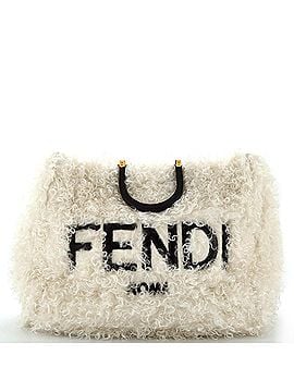 Fendi Sunshine Shopper Tote Faux Fur Large (view 1)