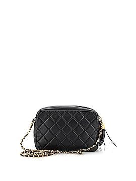 Chanel CC Chain & Tassel Front Pocket Camera Bag Quilted Lambskin Small (view 2)