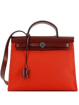 Hermès Herbag Zip Leather and Toile 31 (view 1)