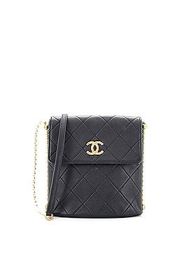 Chanel About Pearls Flap Hobo Quilted Calfskin Small (view 1)